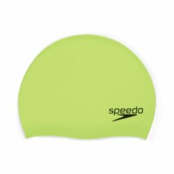 Speedo Jr. Solid Silicone Cap - One Size - Black