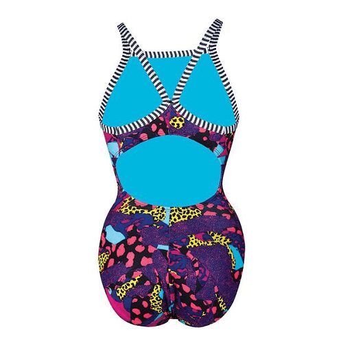 Dolfin Girls Uglies Splat V-2 Back Swimsuit Swimming Costume